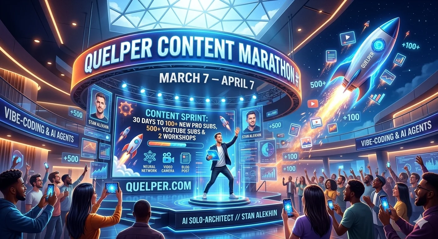 🚀 Quelper Content Marathon #1: March 7 – April 7